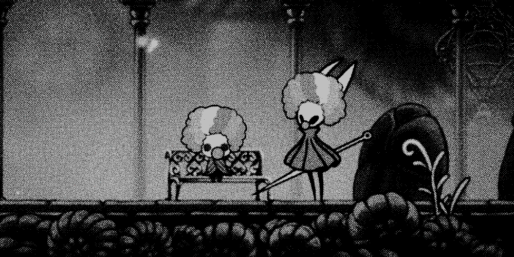 Knight and Hornet with clown wigs